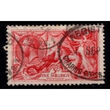 1934 - England - AFA 181 - Søhest med baggrund af krydsede linier - Stemplede.